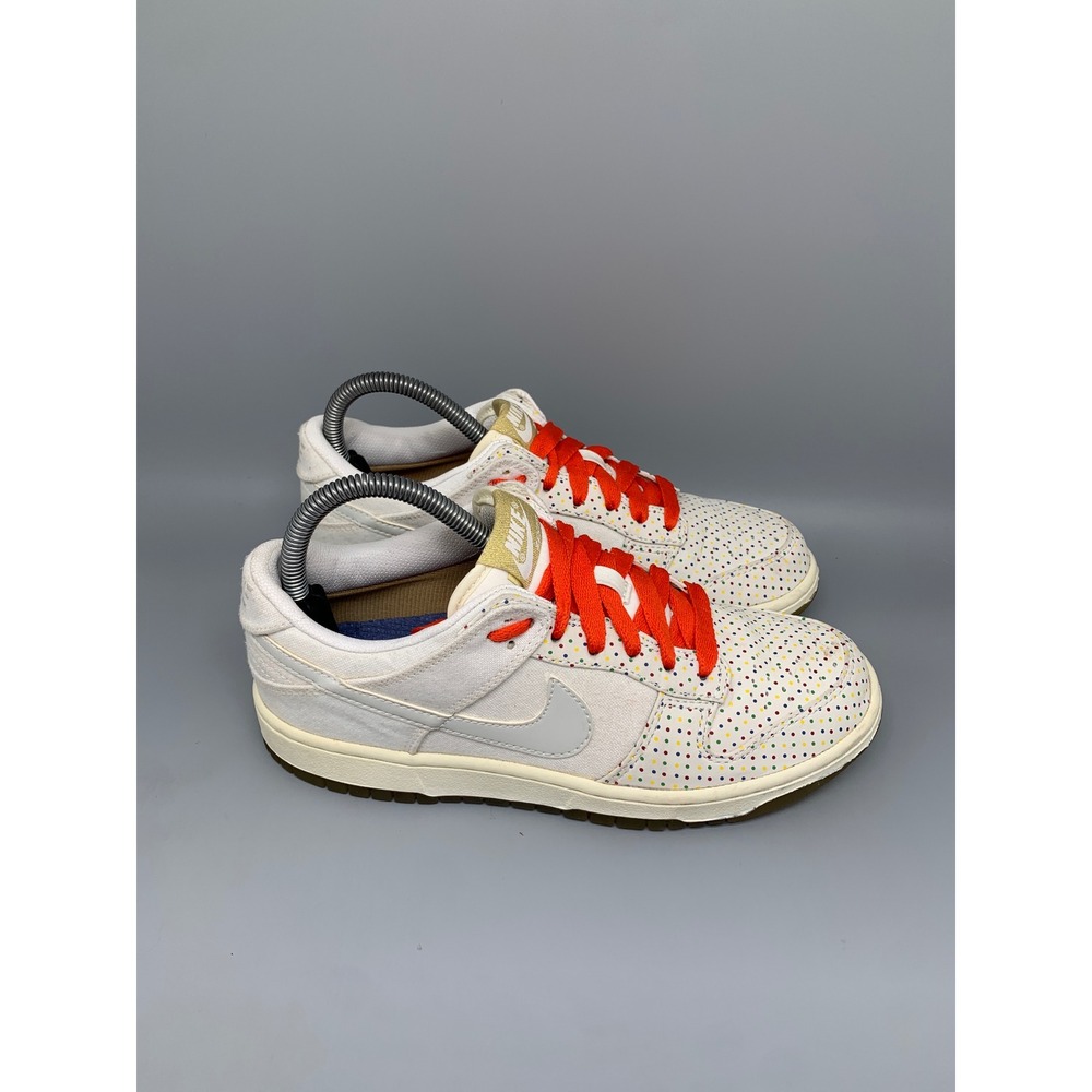Vintage Nike Dunk Low Premium Polka Dot Sail Shoes 318639-111 Women's Sz 7.5